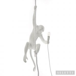Seletti - Hanglamp - Monkey - With Rope-  White Outdoor