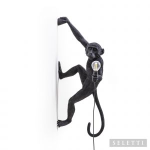 Seletti - Wandlamp - Monkey - Hanging Right -  Black Outdoor