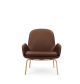 Normann Copenhagen Era Lounge Chair Low Tango Leder- Eiken Onderstel